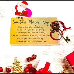 Santas magic key. 
Beautiful bronze key 2” long